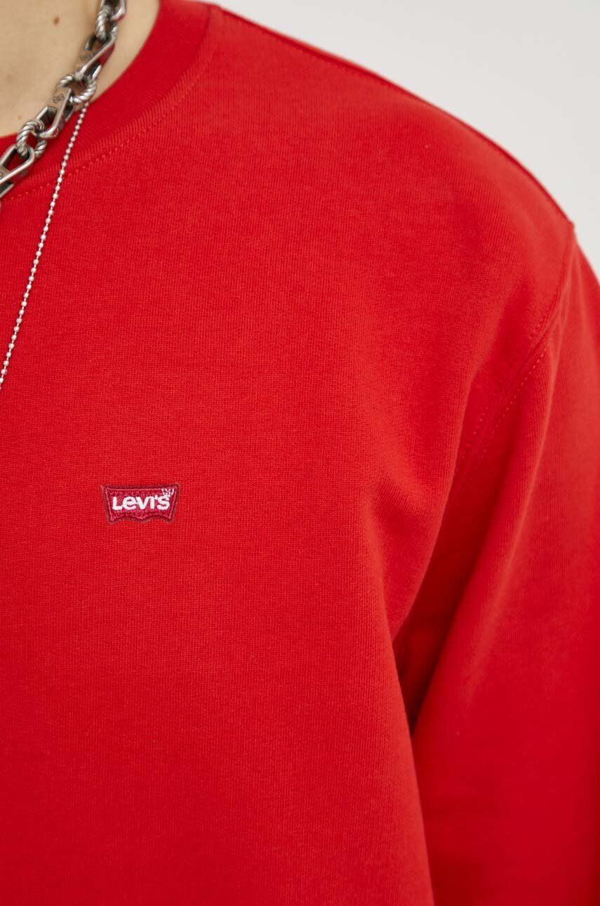 Levi's Bombažen pulover moška rdeča barva - Pepit.si