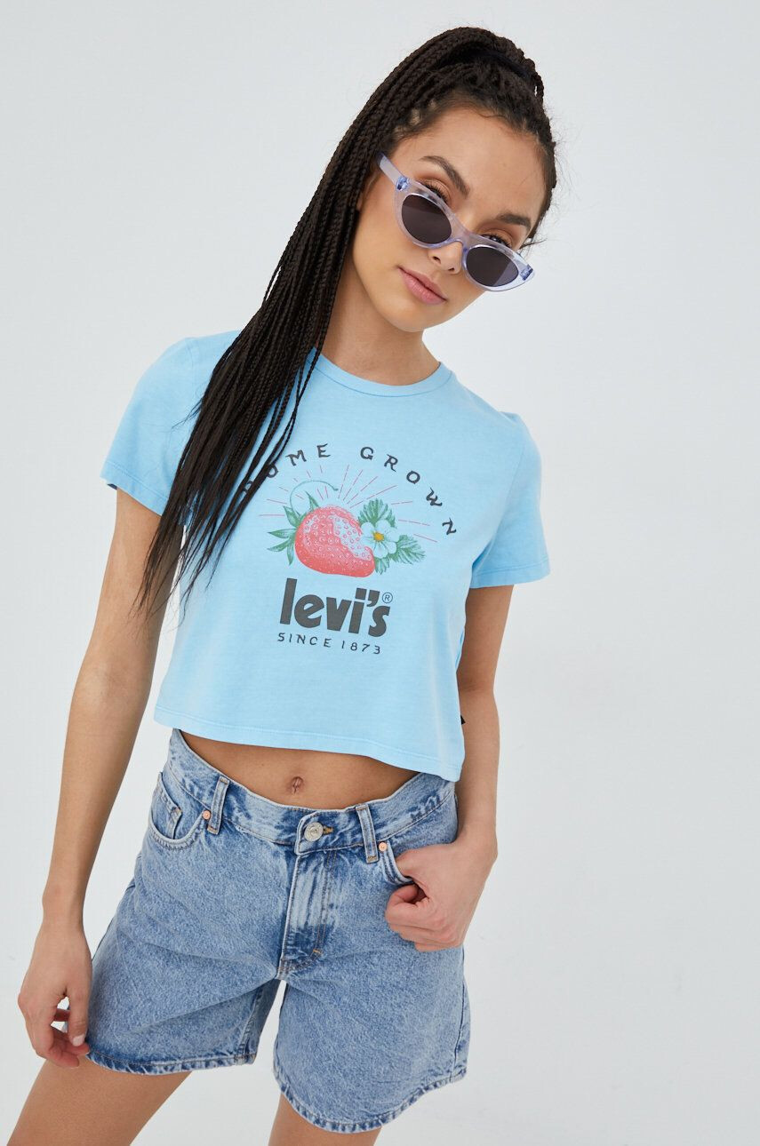 Levi's Bombažen t-shirt - Pepit.si