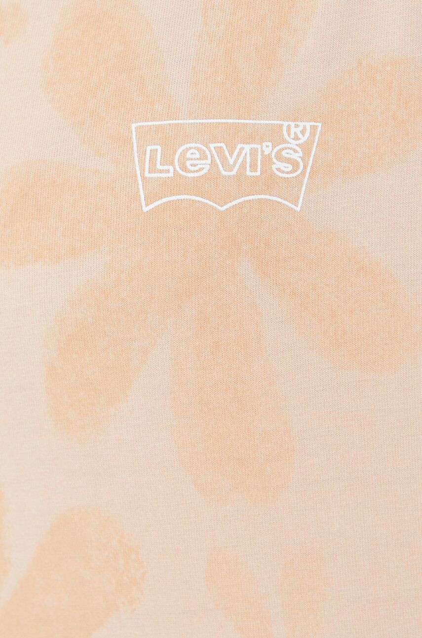 Levi's Bombažen t-shirt oranžna barva - Pepit.si