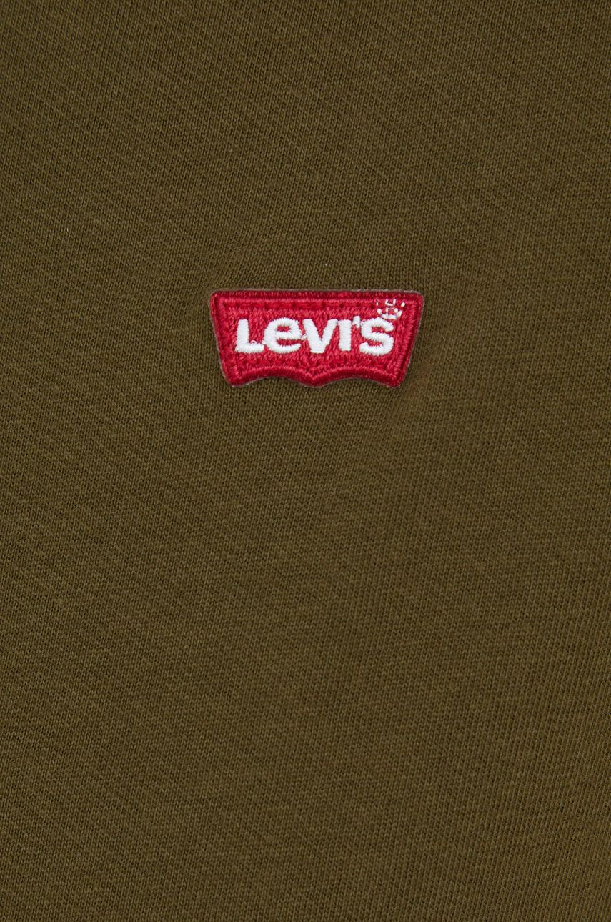 Levi's Bombažen t-shirt zelena barva - Pepit.si