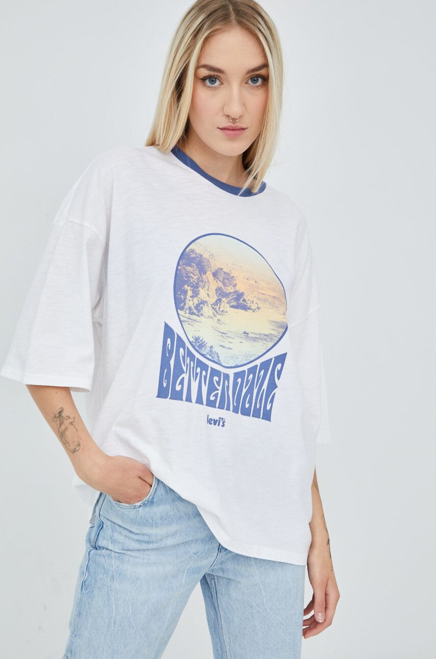 Levi's Bombažen t-shirt - Pepit.si