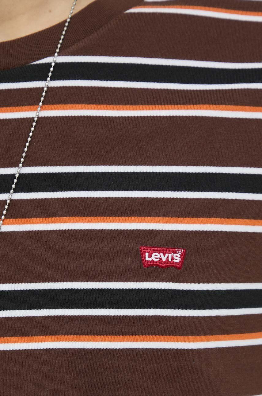 Levi's Bombažna kratka majica bela barva - Pepit.si