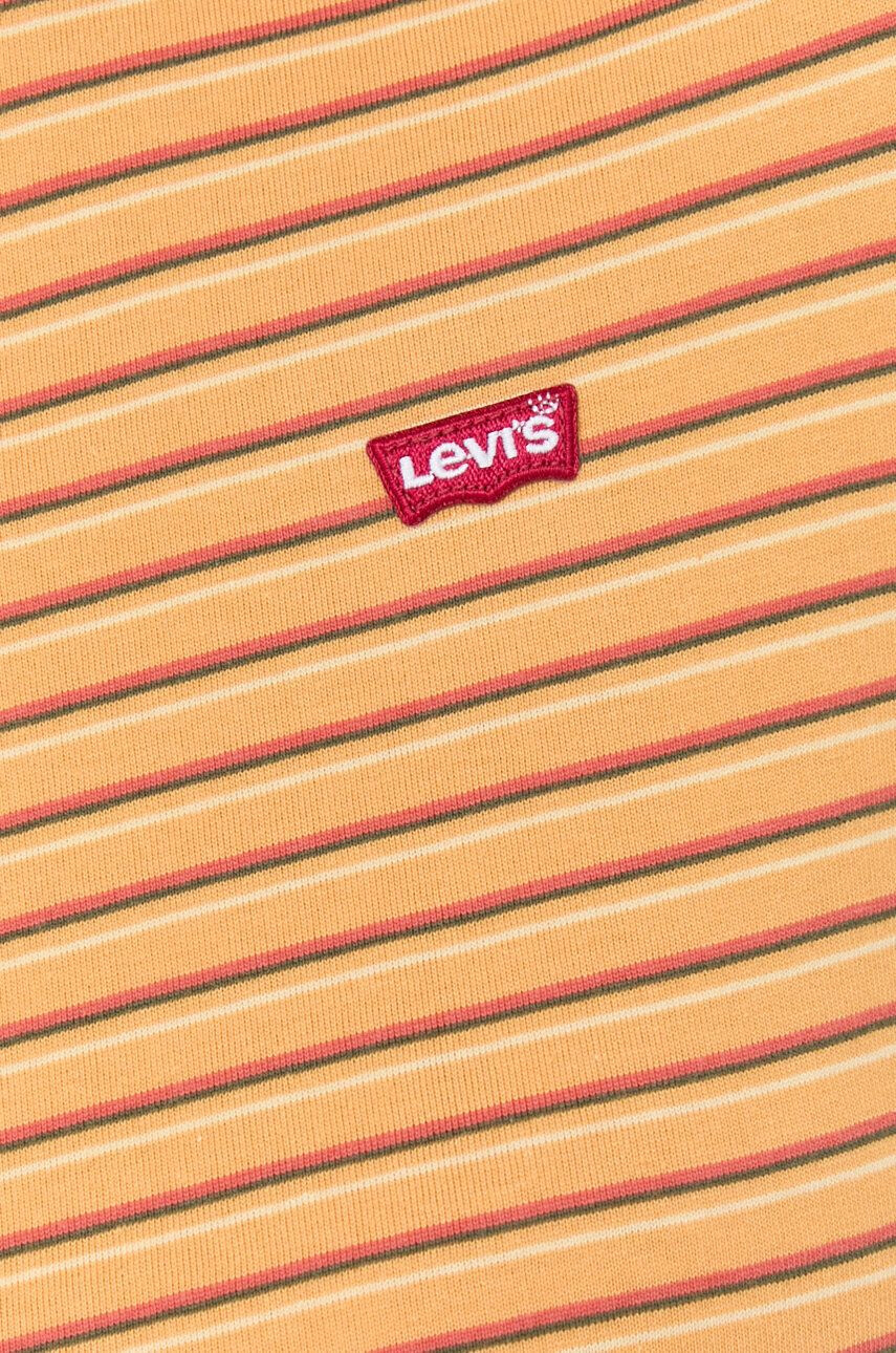 Levi's Bombažna kratka majica oranžna barva - Pepit.si