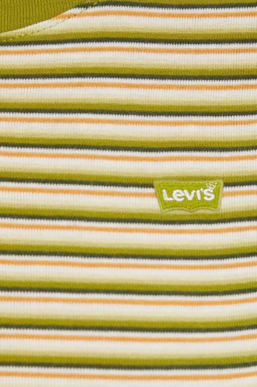 Levi's Bombažna kratka majica zelena barva - Pepit.si