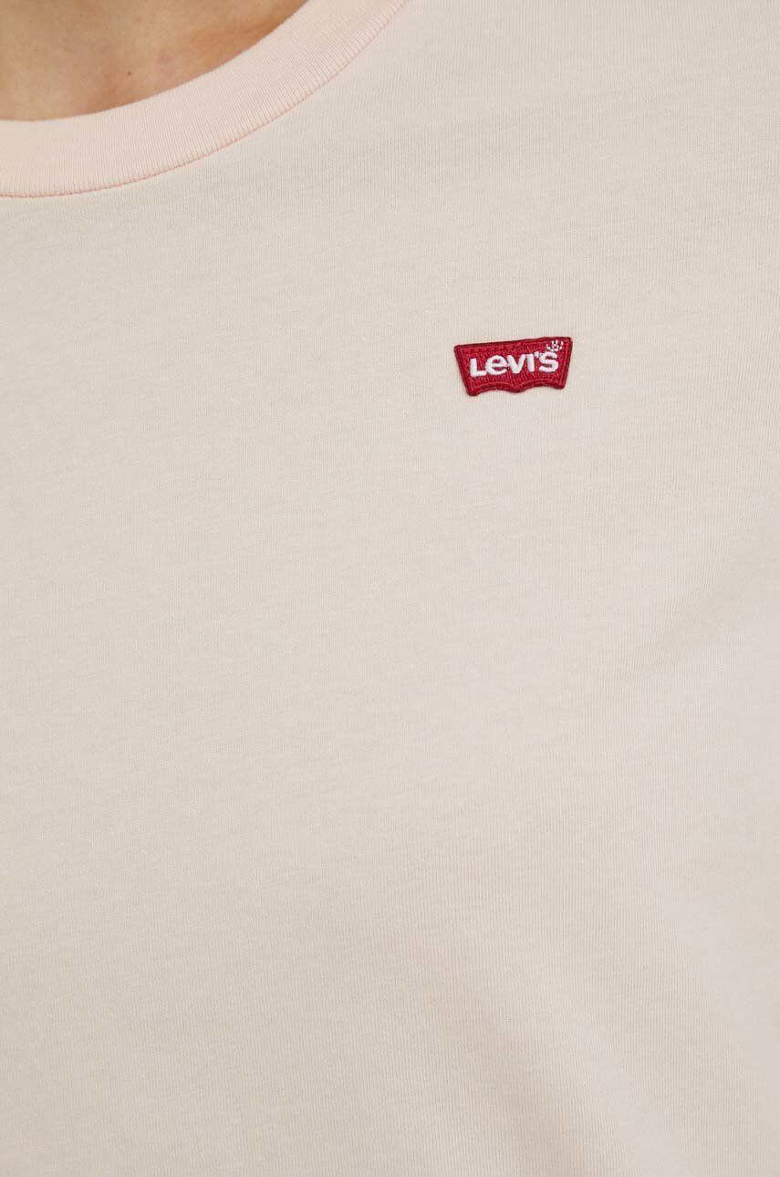 Levi's Bombažna kratka majica bela barva - Pepit.si