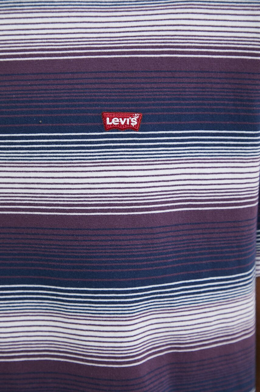 Levi's Bombažna kratka majica vijolična barva - Pepit.si