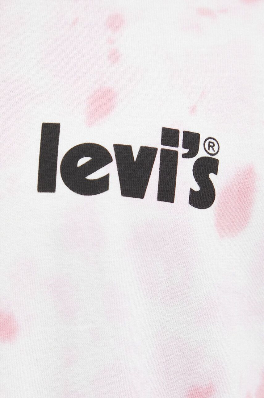 Levi's Bombažna kratka majica bež barva - Pepit.si