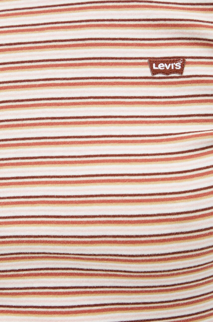 Levi's Bombažna kratka majica roza barva - Pepit.si