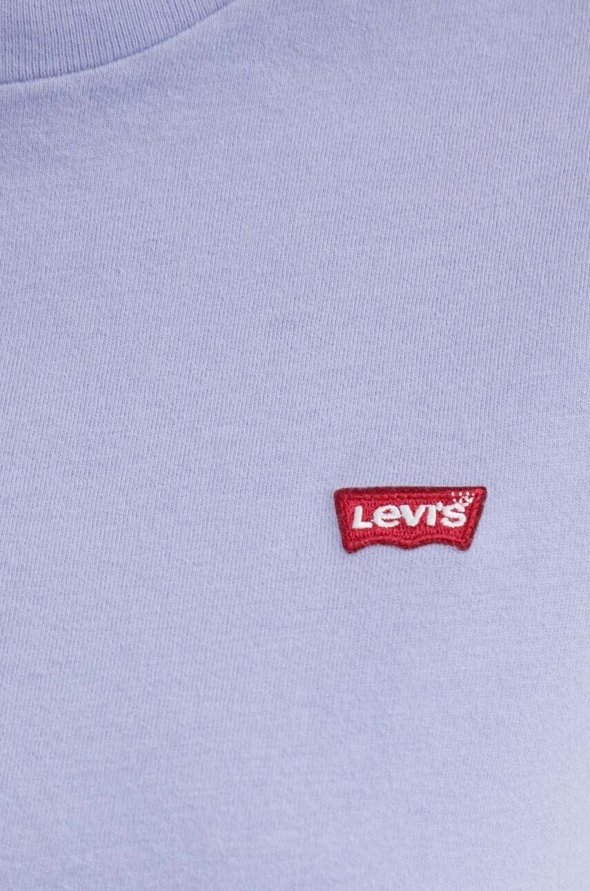 Levi's Bombažna kratka majica vijolična barva - Pepit.si