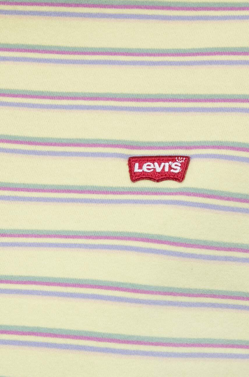 Levi's Bombažna kratka majica rumena barva - Pepit.si