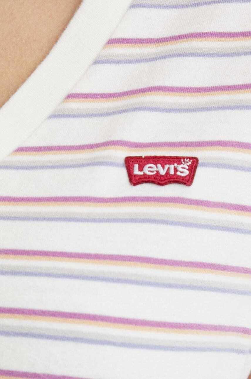 Levi's Bombažna kratka majica bela barva - Pepit.si