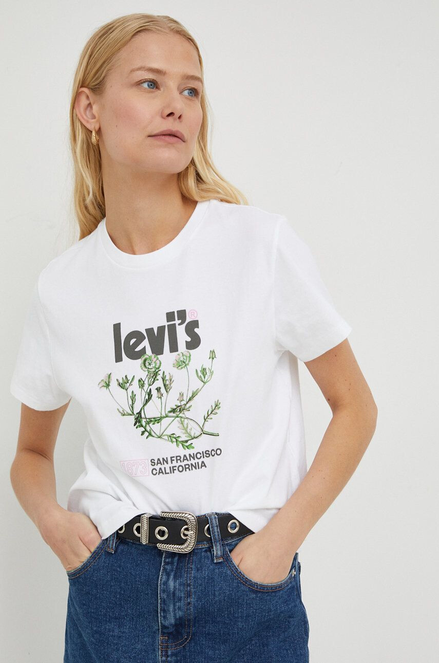 Levi's Bombažna kratka majica - Pepit.si