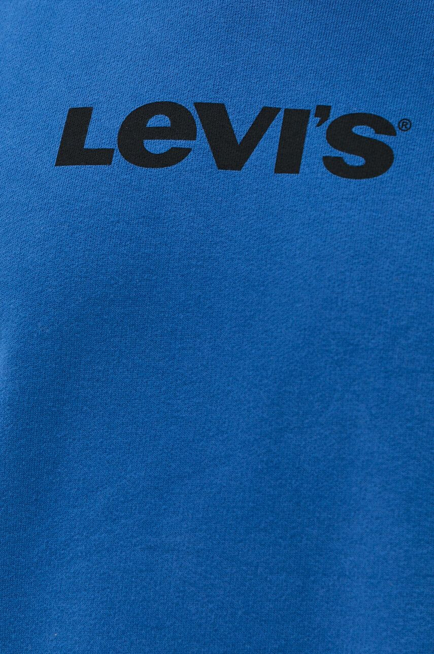 Levi's Bombažna mikica moška modra barva - Pepit.si