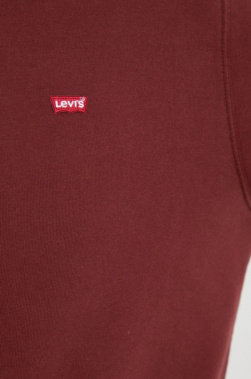 Levi's Bombažna mikica moška bordo barva - Pepit.si