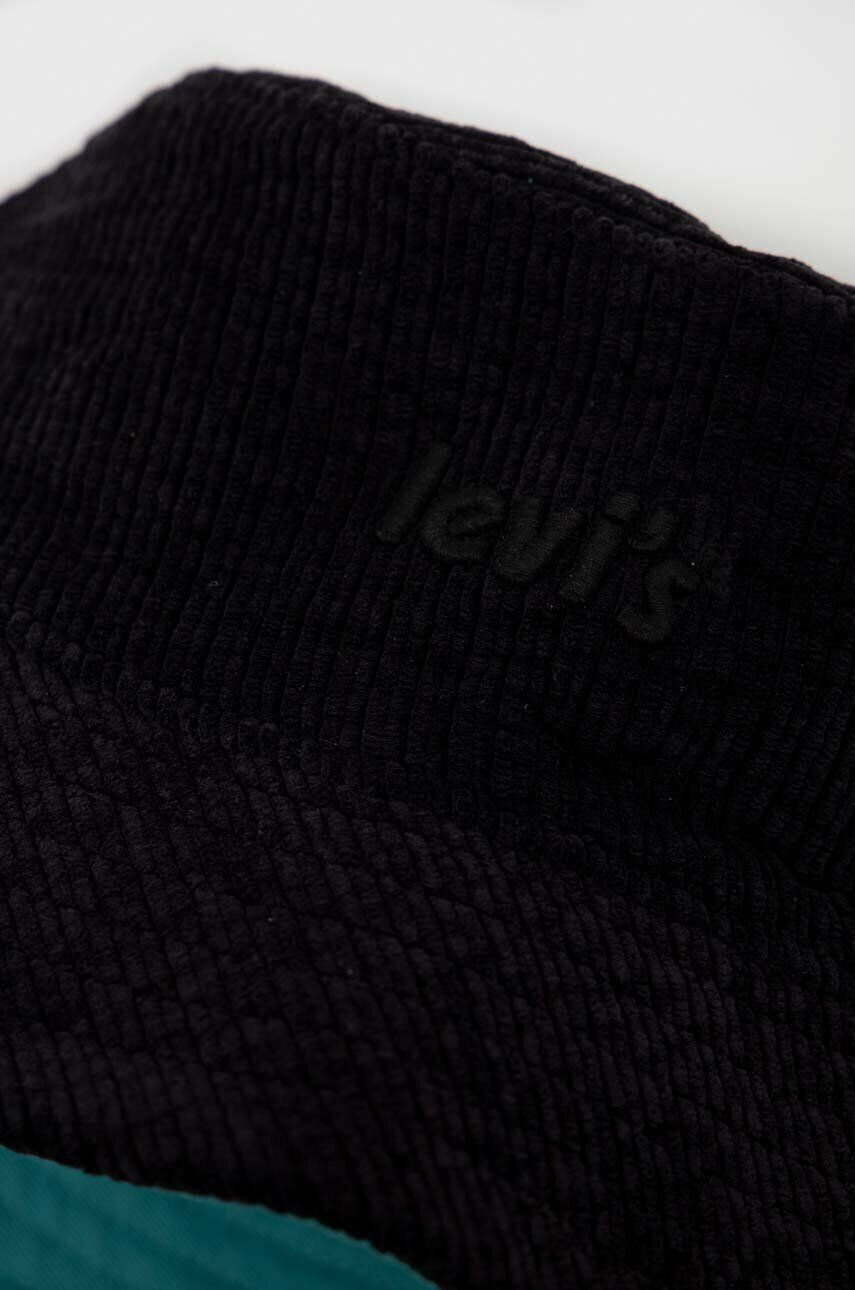 Levi's Dvostranski klobuk črna barva - Pepit.si