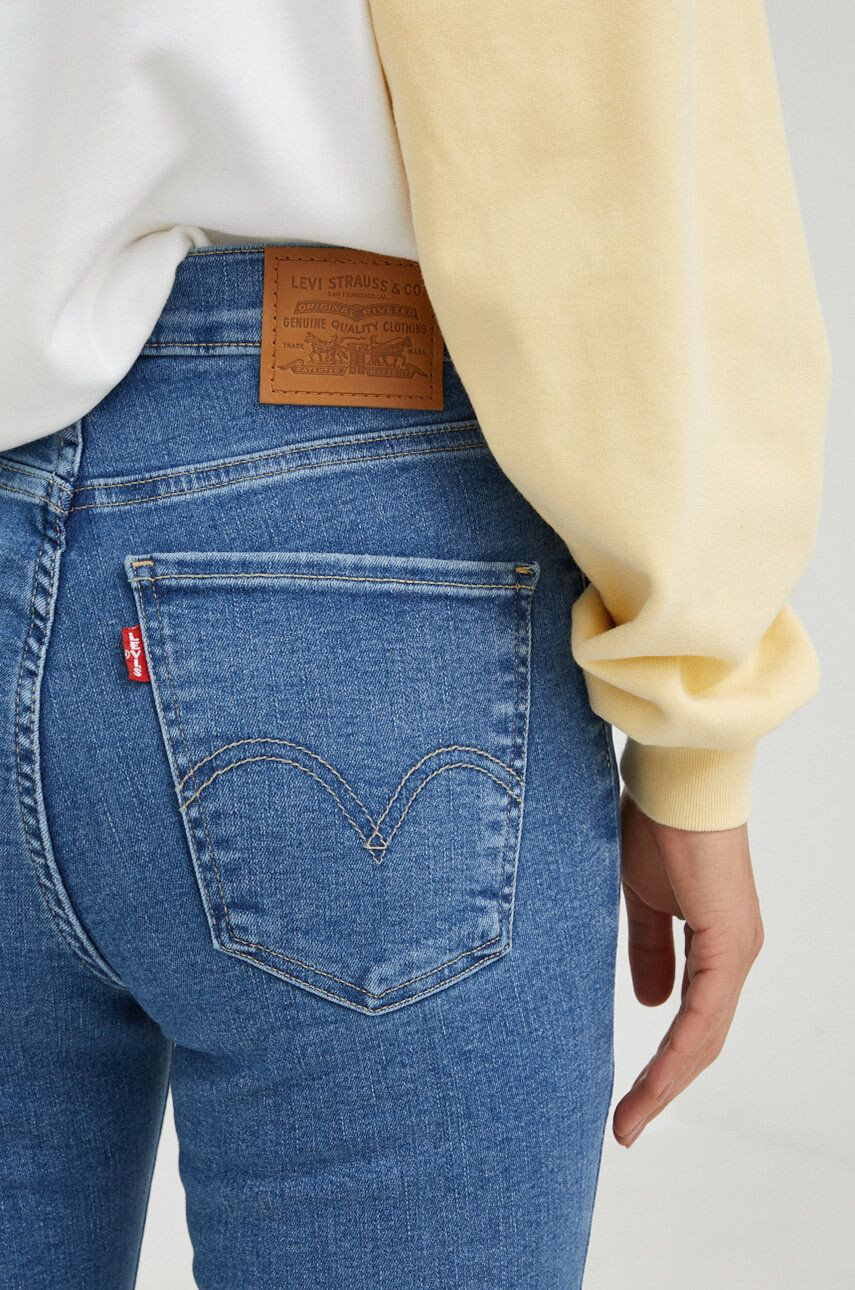 Levi's Kavbojke Mile High Super Skinny ženske - Pepit.si