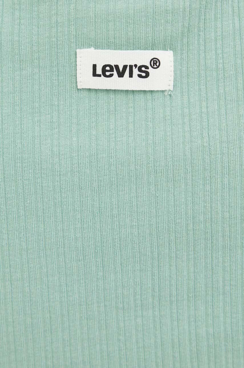 Levi's Kratka majica ženski zelena barva - Pepit.si