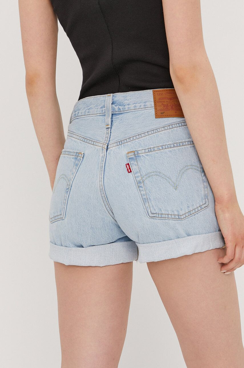 Levi's Kratke hlače iz jeansa žensko modra barva - Pepit.si