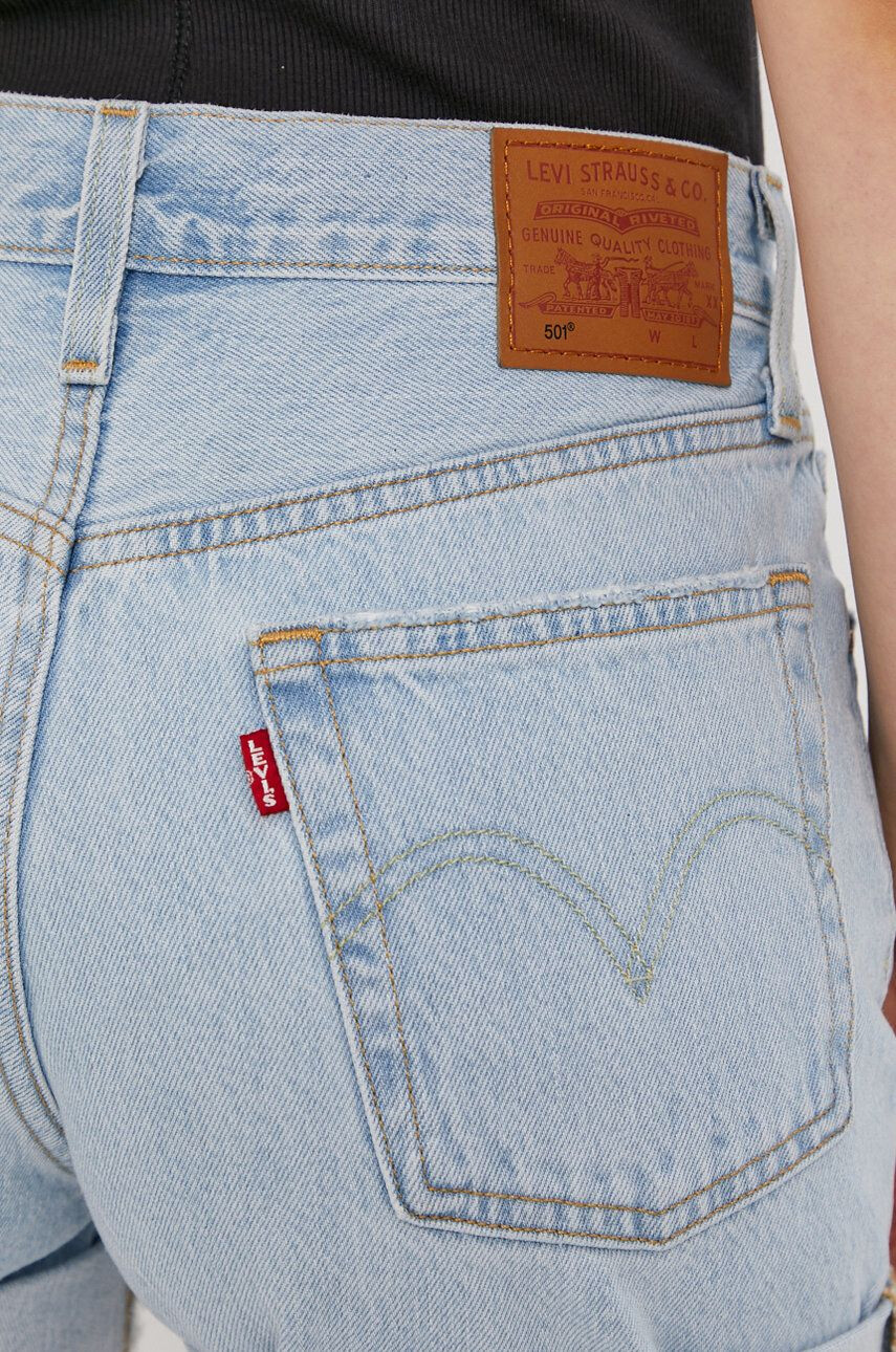 Levi's Kratke hlače iz jeansa žensko modra barva - Pepit.si