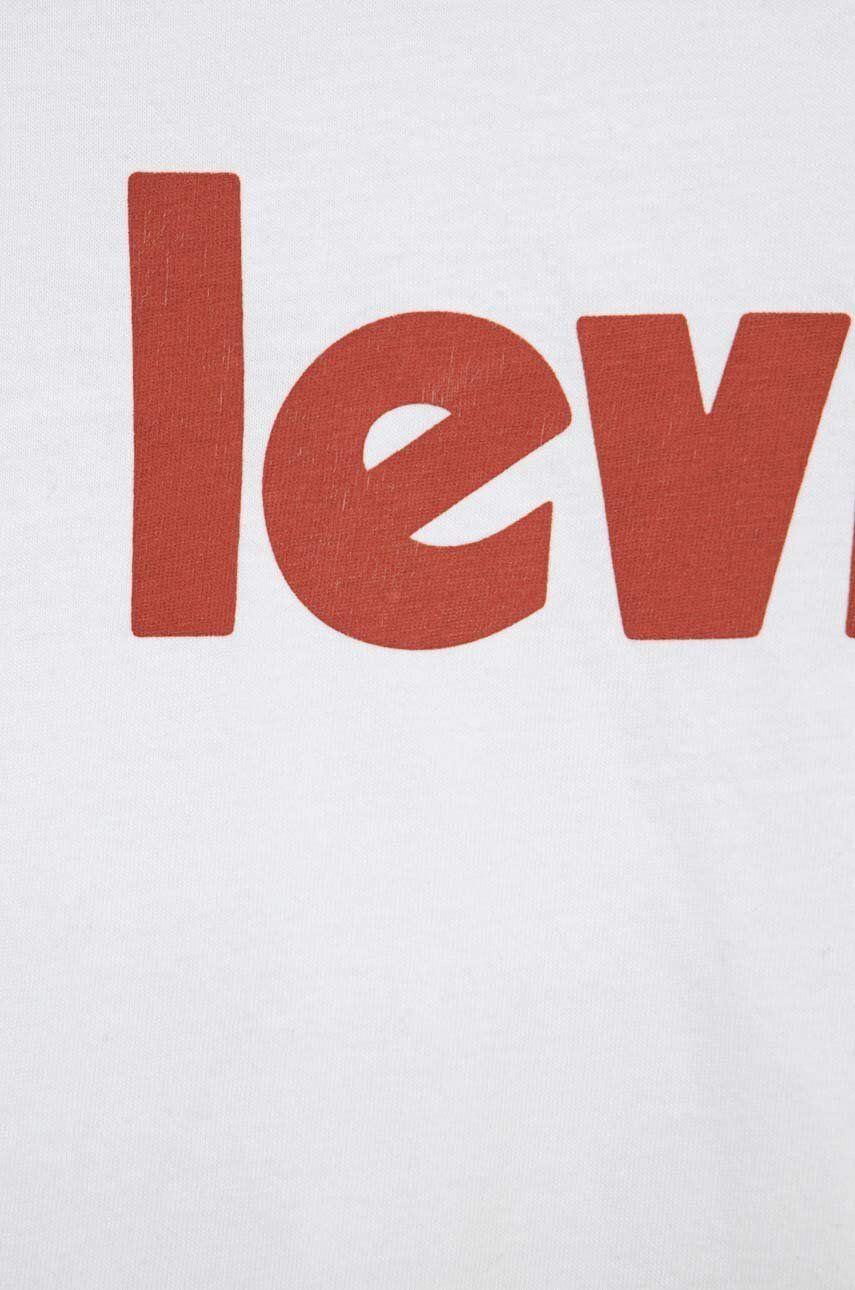 Levi's Otroška bombažna kratka majica črna barva - Pepit.si