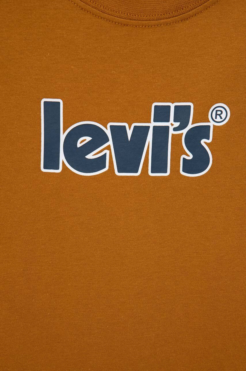 Levi's Otroška bombažna kratka majica siva barva - Pepit.si