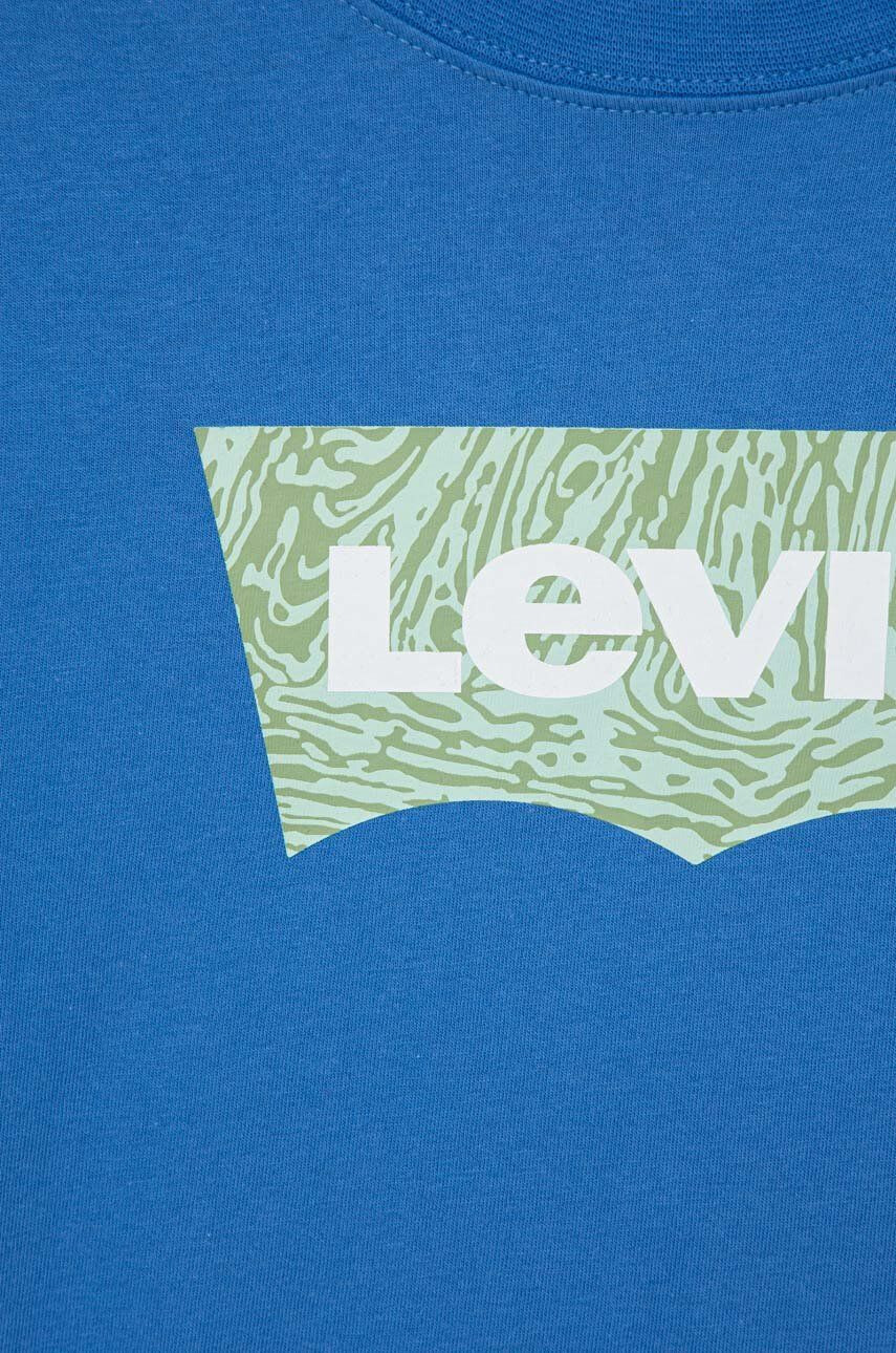 Levi's Otroška bombažna majica z dolgimi rokavi - Pepit.si