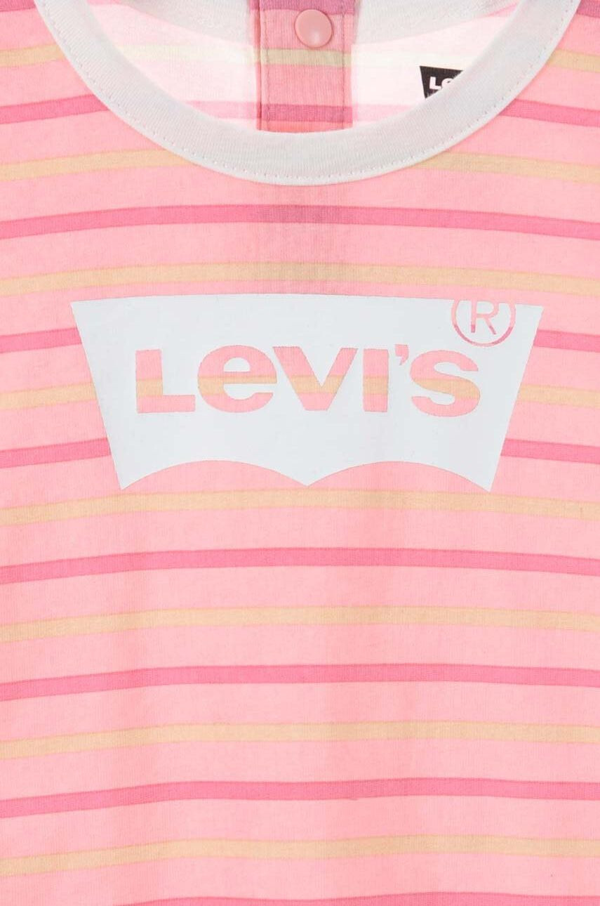 Levi's Otroški bombažni romper 2-pack - Pepit.si