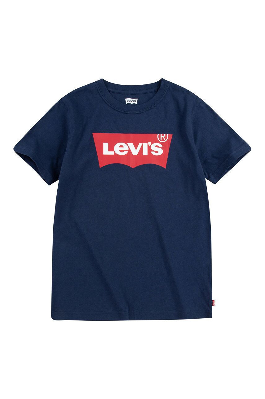 Levi's Otroški t-shirt mornarsko modra barva - Pepit.si