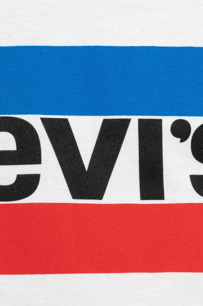 Levi's Otroški t-shirt bela barva - Pepit.si