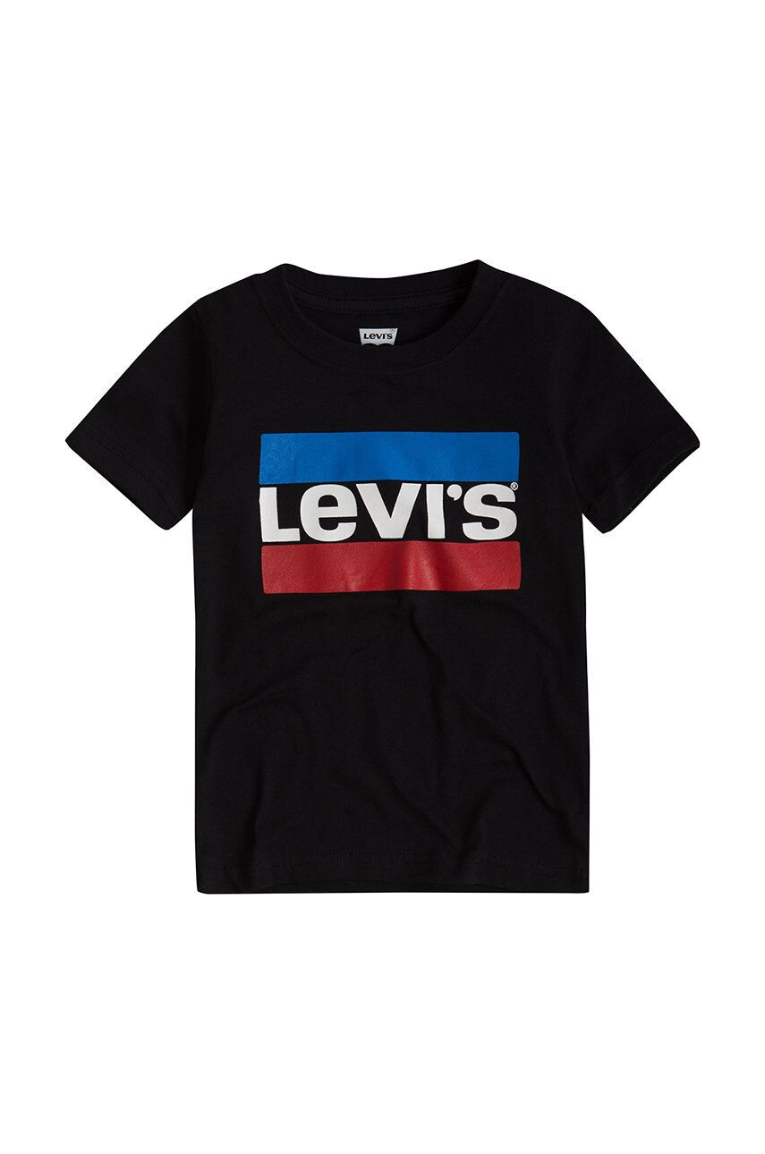 Levi's Otroški t-shirt črna barva - Pepit.si