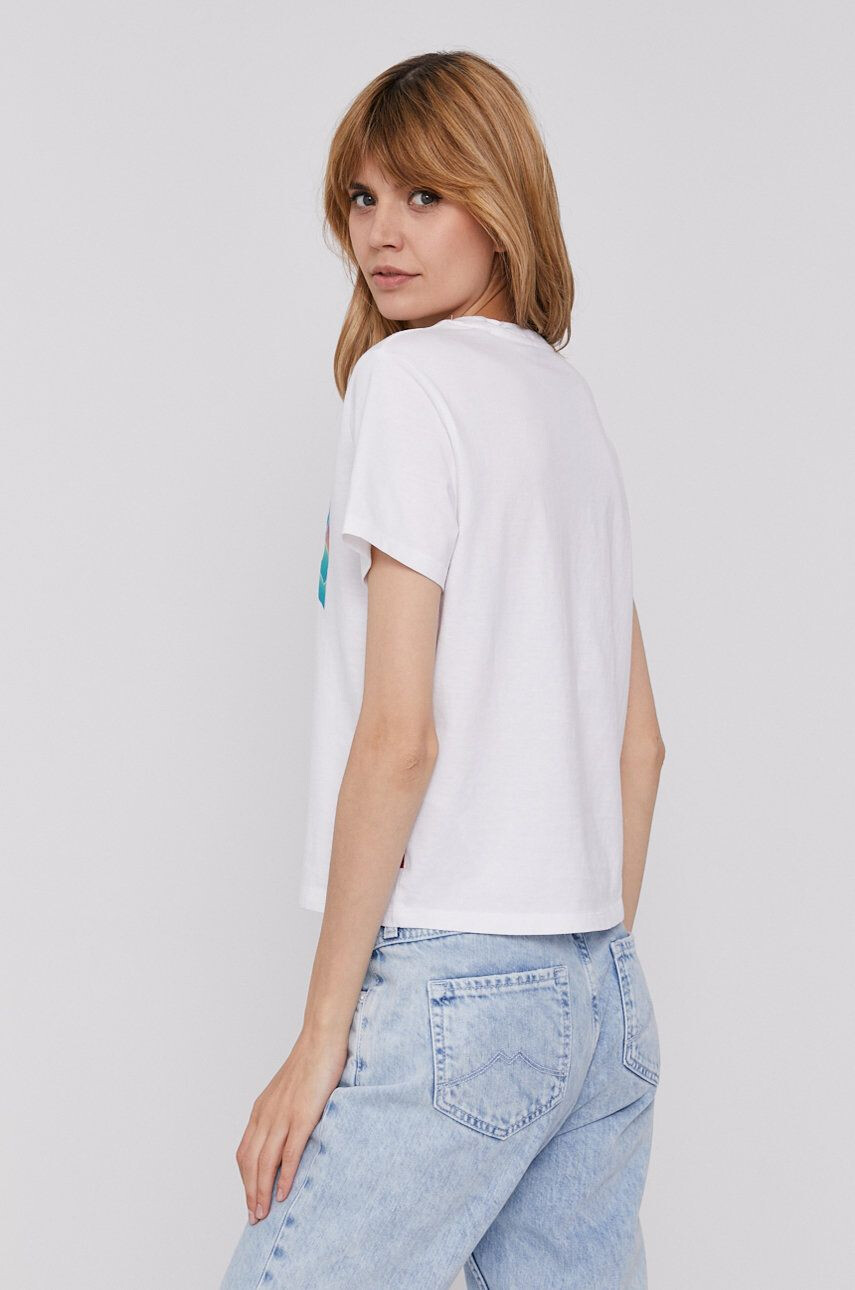 Levi's T-shirt ženski bela barva - Pepit.si