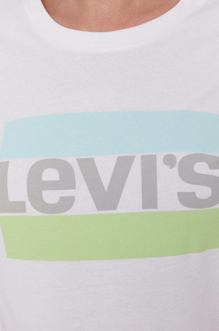 Levi's T-shirt ženski bela barva - Pepit.si