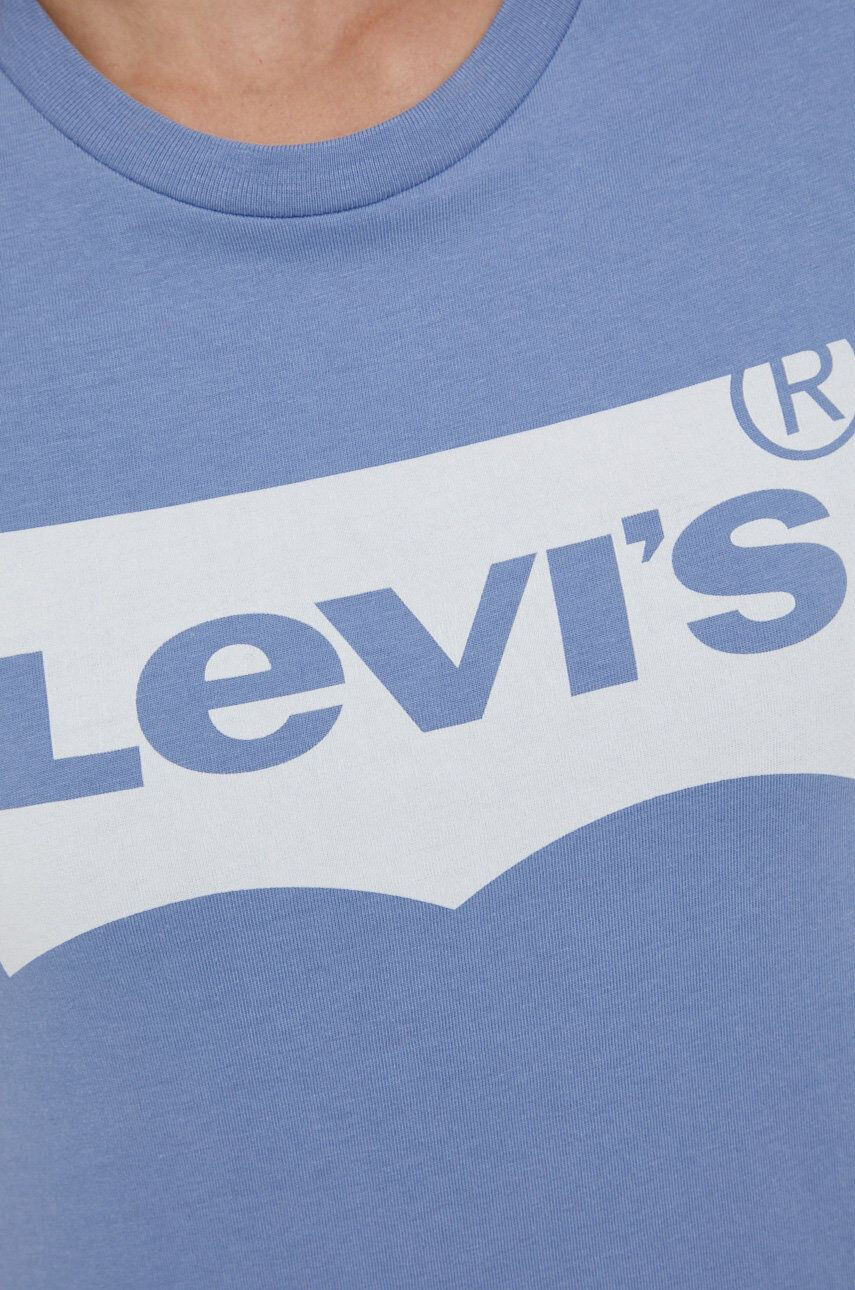 Levi's T-shirt modra barva - Pepit.si