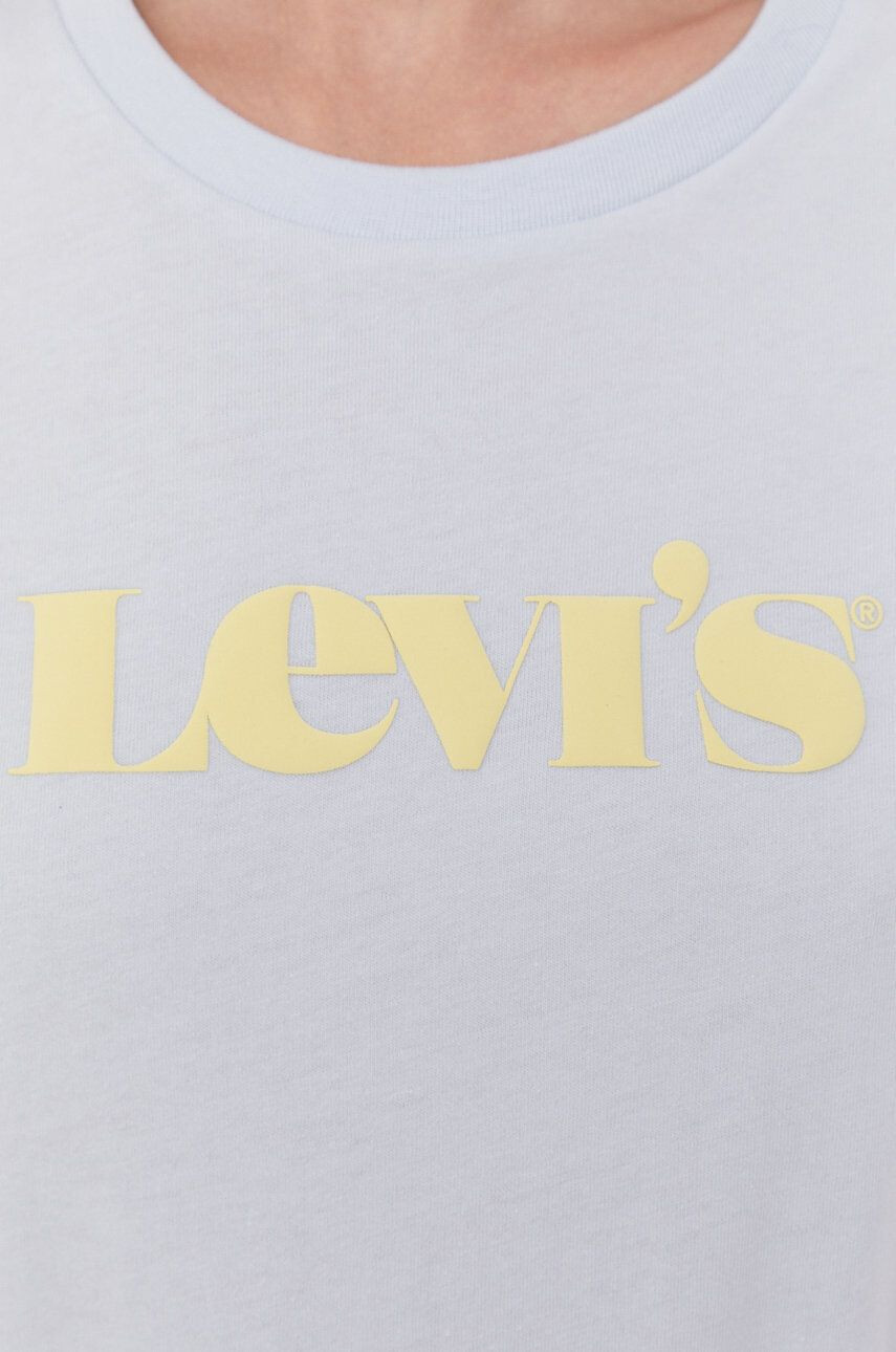 Levi's T-shirt ženski modra barva - Pepit.si