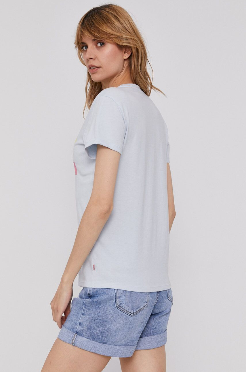 Levi's T-shirt ženski modra barva - Pepit.si