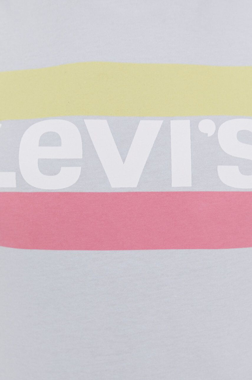 Levi's T-shirt ženski modra barva - Pepit.si