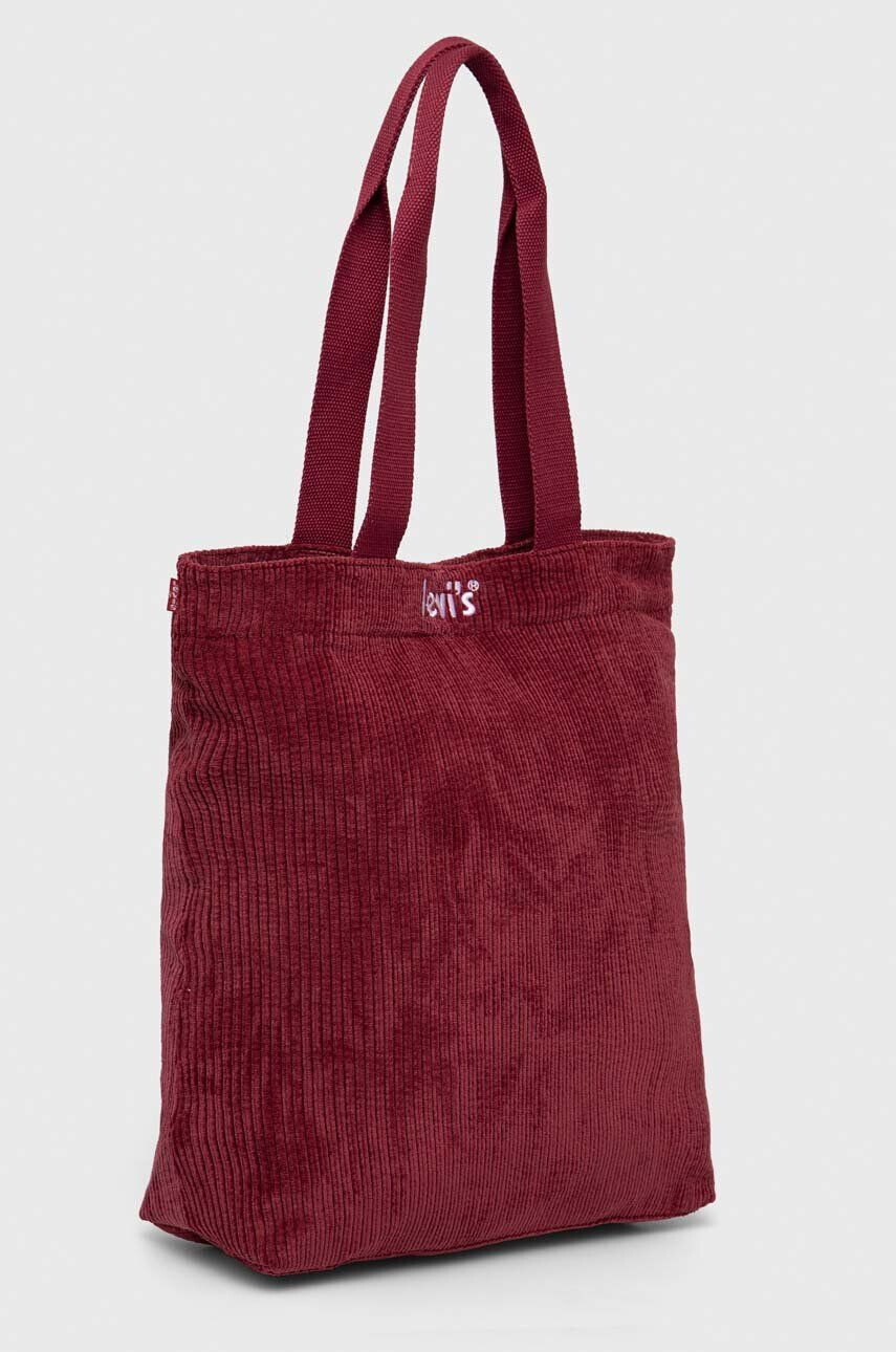 Levi's Torba bordo barva - Pepit.si