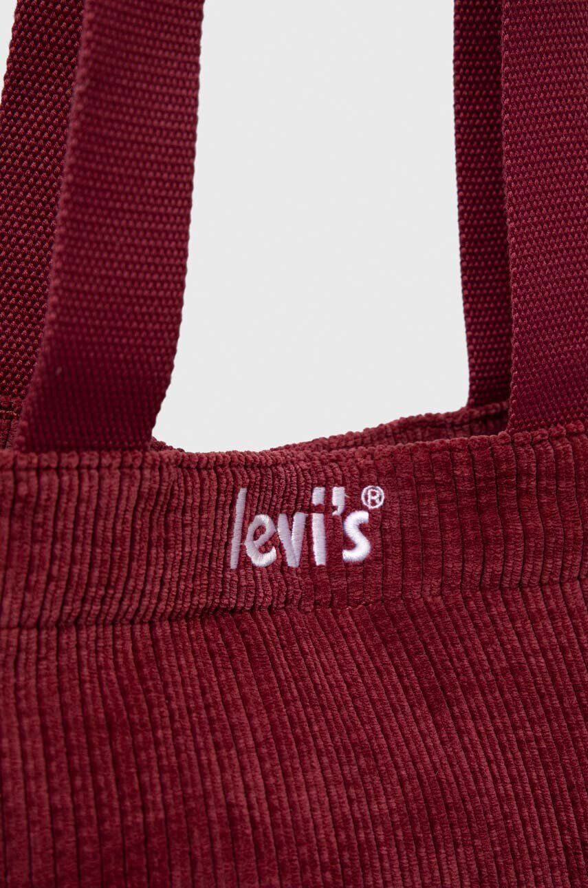 Levi's Torba bordo barva - Pepit.si