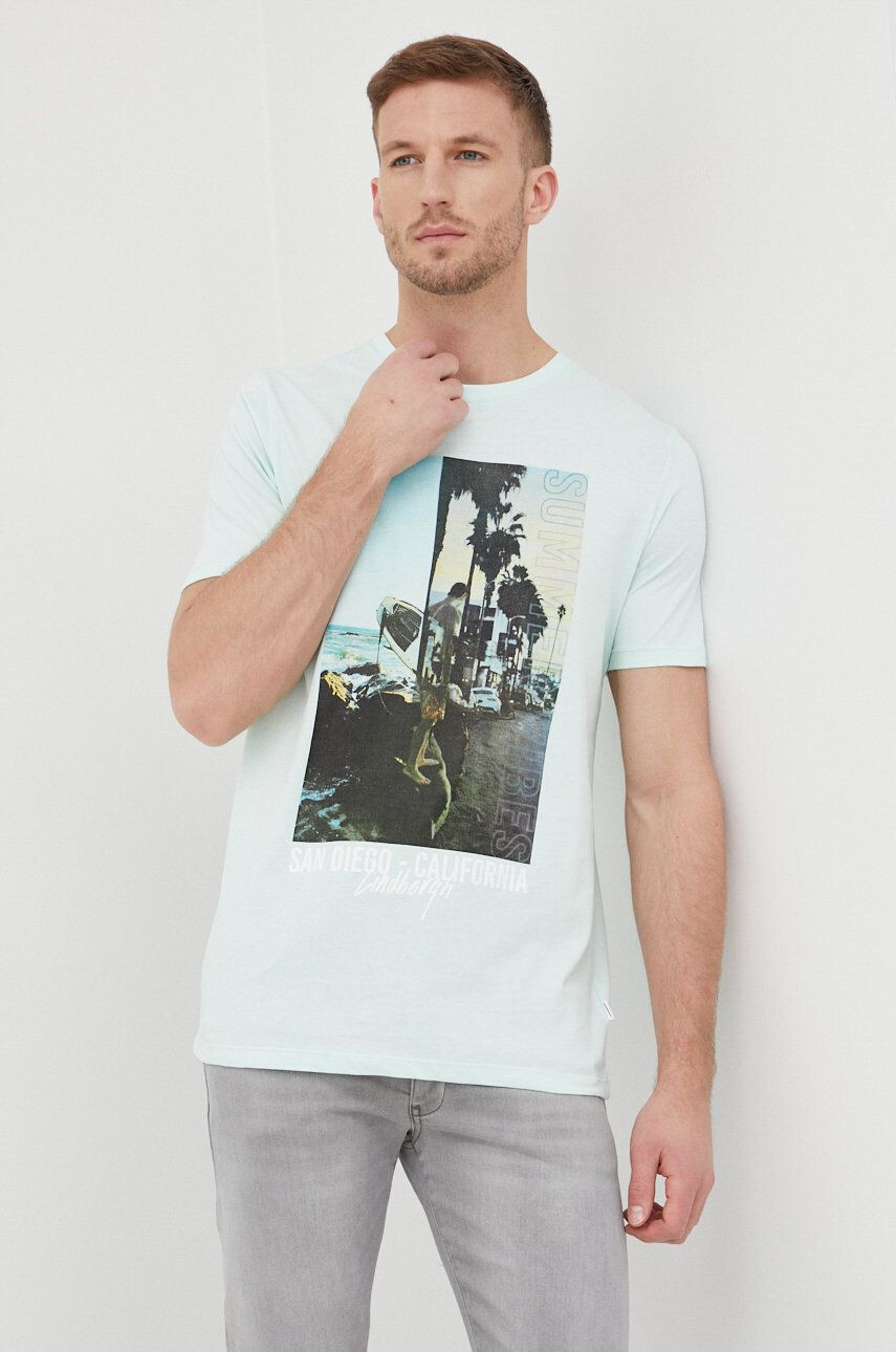 Lindbergh Bombažen t-shirt - Pepit.si