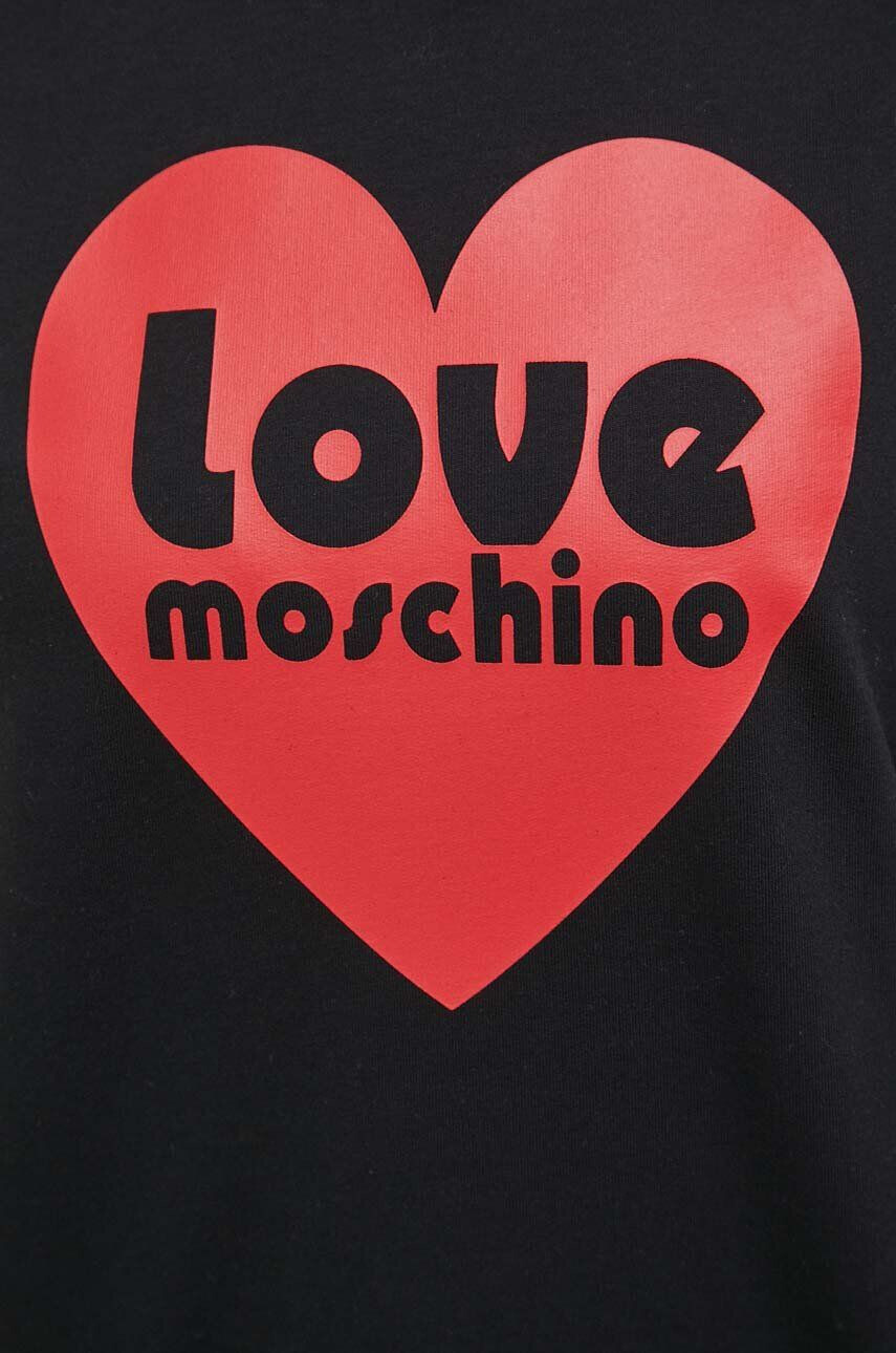 Love Moschino Pulover ženska črna barva - Pepit.si