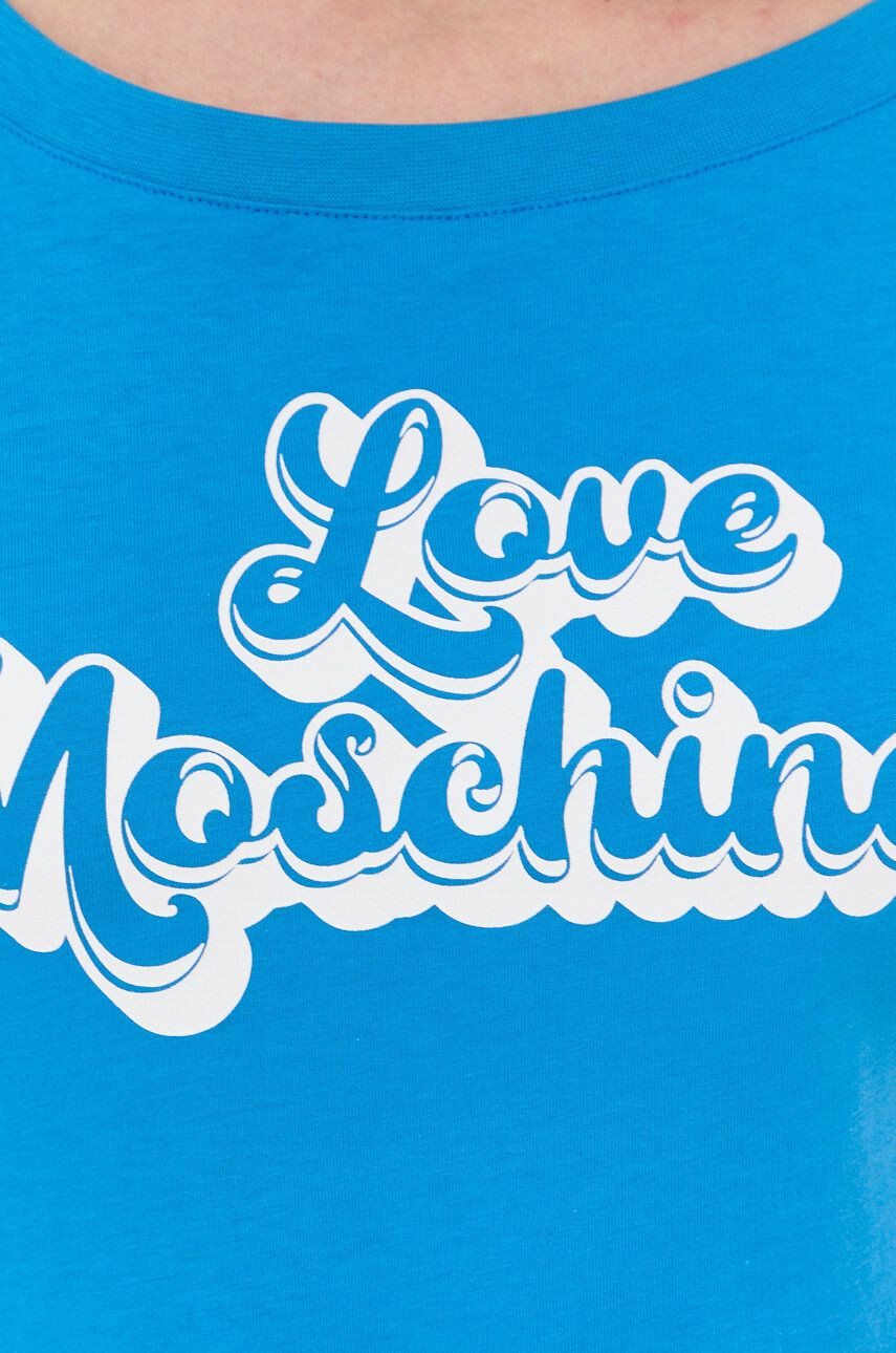 Love Moschino Bombažna kratka majica - Pepit.si