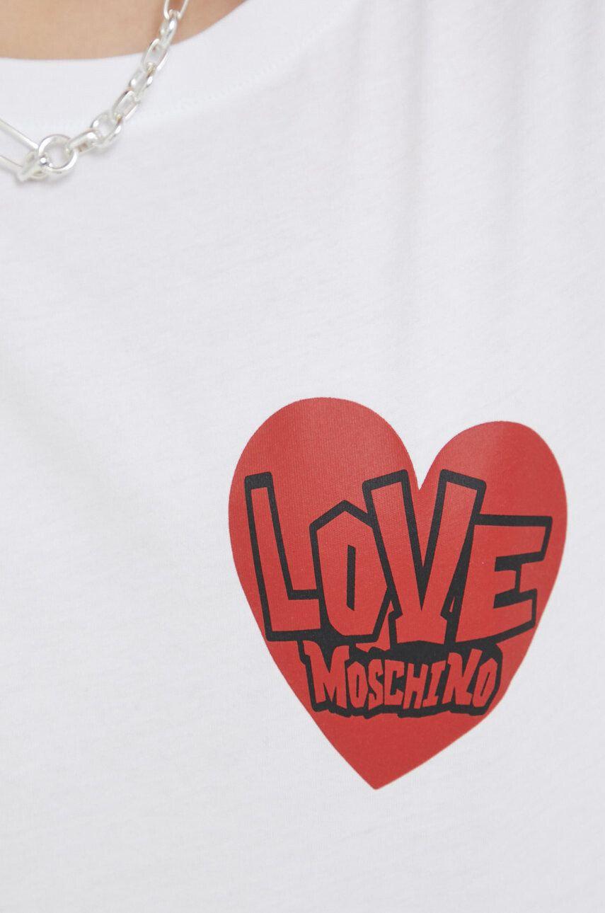 Love Moschino Bombažna kratka majica - Pepit.si