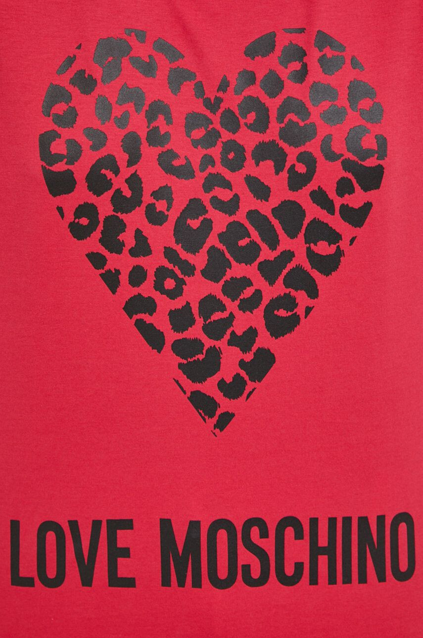 Love Moschino Bombažna kratka majica - Pepit.si