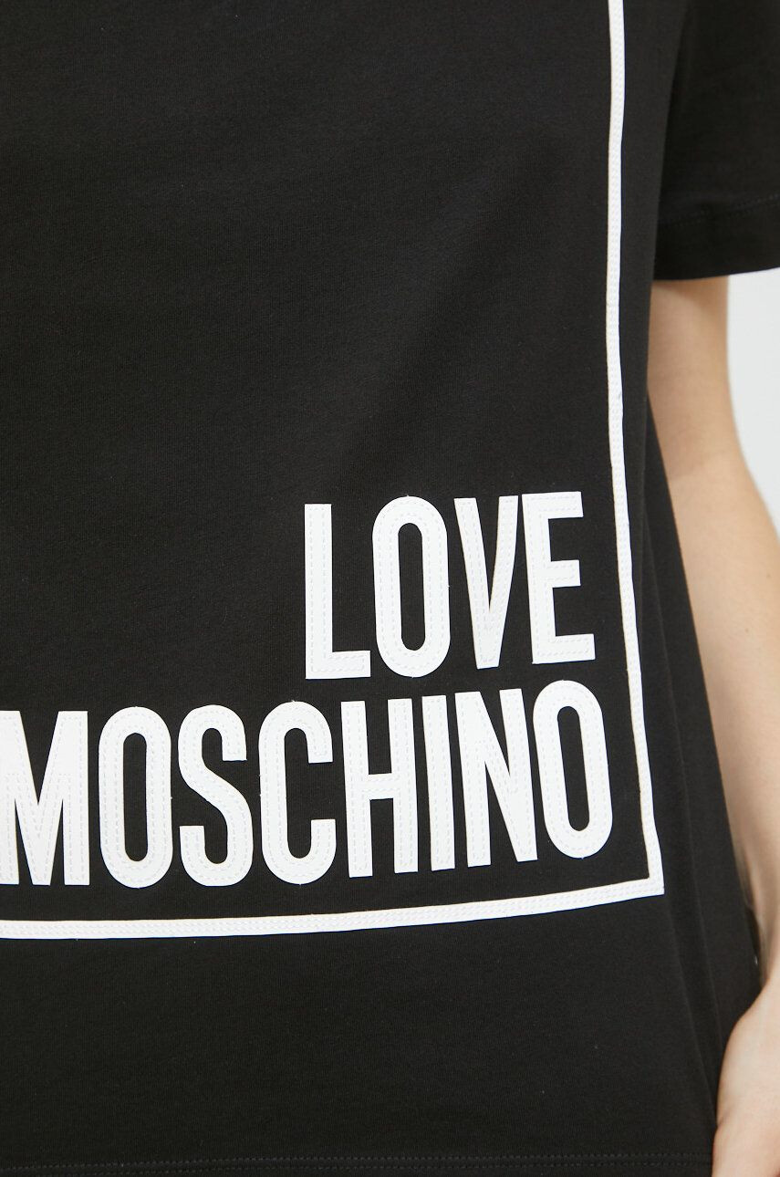 Love Moschino Bombažna kratka majica - Pepit.si