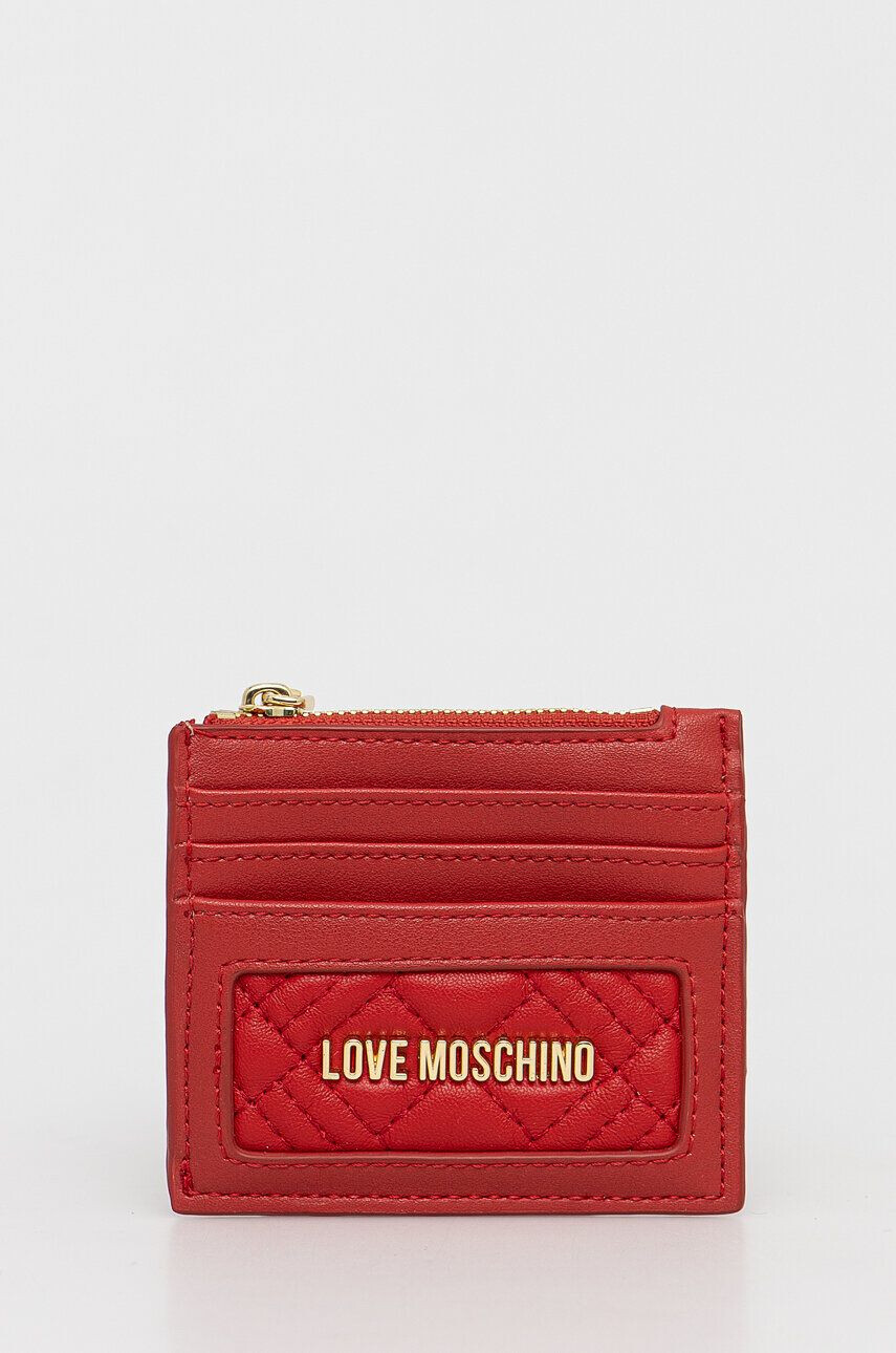 Love Moschino Denarnica ženski rdeča barva - Pepit.si