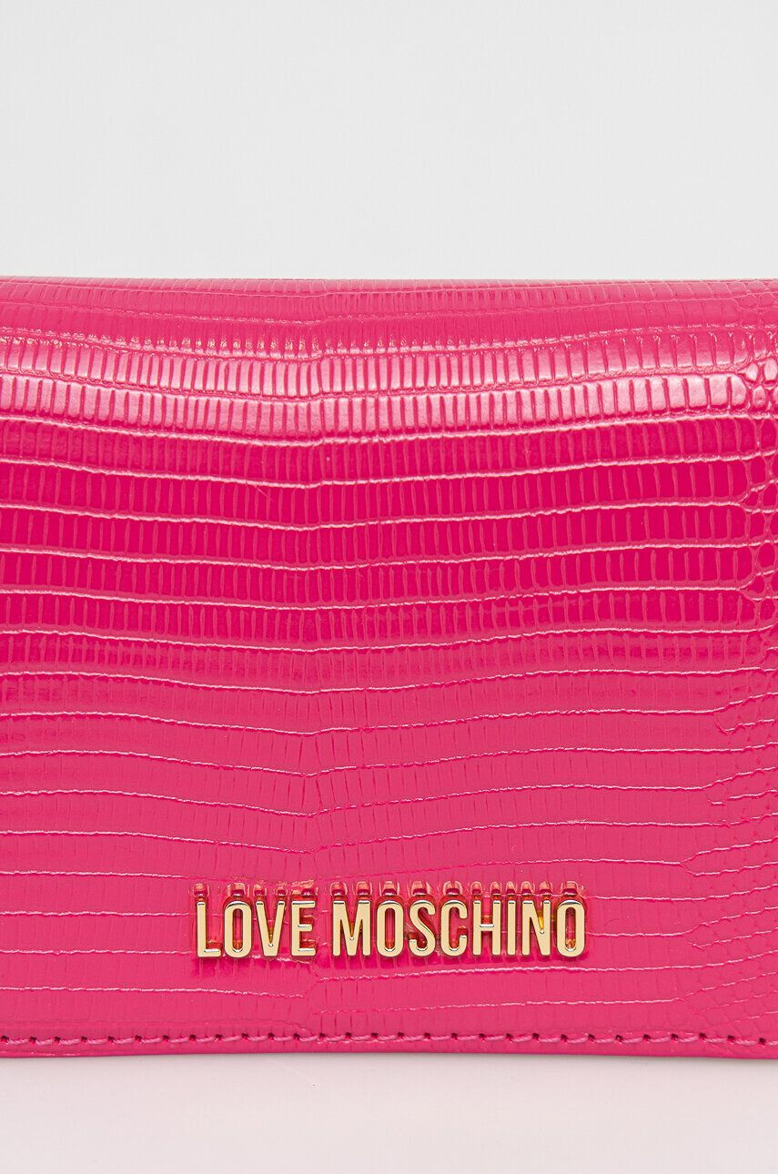 Love Moschino Denarnica ženski črna barva - Pepit.si