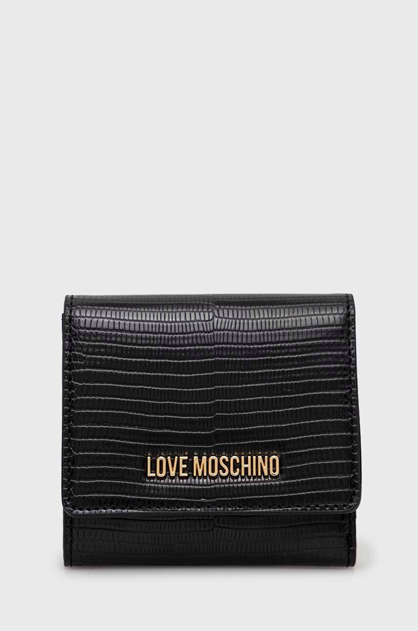 Love Moschino Denarnica ženski vijolična barva - Pepit.si