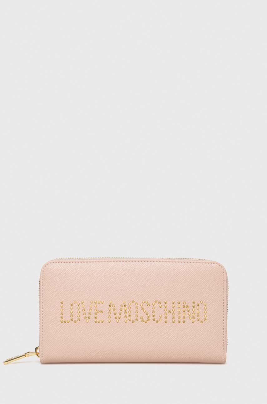 Love Moschino Denarnica ženski roza barva - Pepit.si