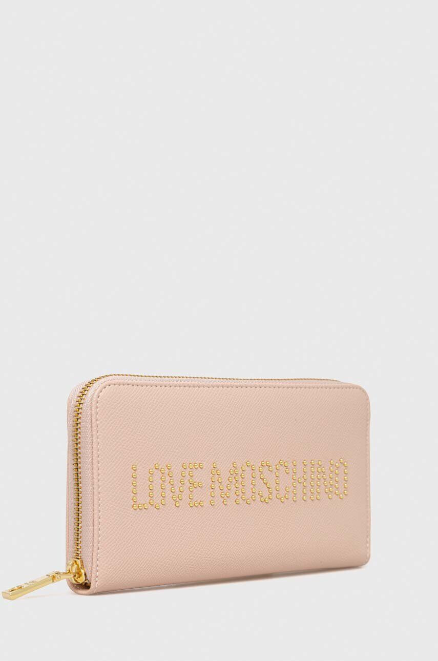 Love Moschino Denarnica ženski roza barva - Pepit.si