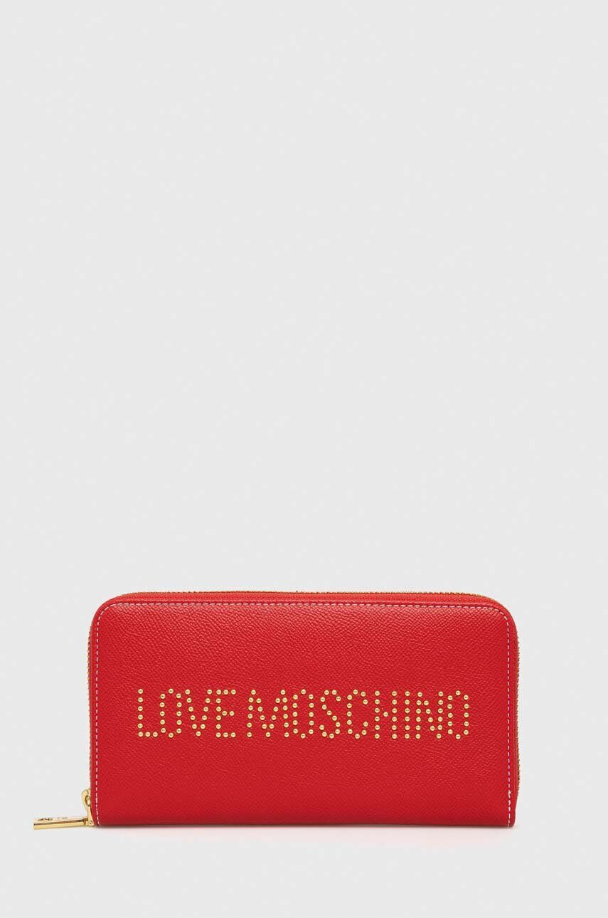 Love Moschino Denarnica ženski rdeča barva - Pepit.si